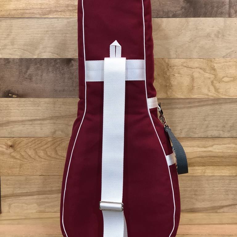 GiGY Tenor Gig Bag - Red/White, Includes Mini Tote & Handle - Sims Music