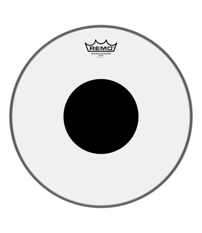 Remo 14" Controlled Sound Clear Black Dot Drum Head
