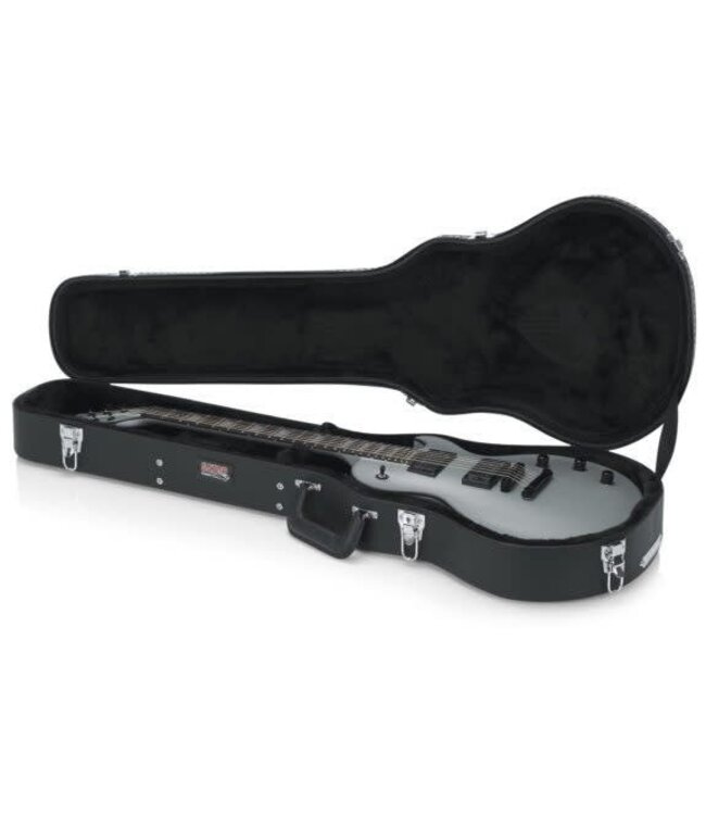 Gator Cases Gibson Les Paul® Guitar Deluxe Wood Case, Black