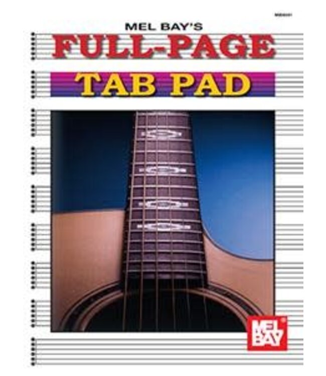Mel Bay Full Page Tab Pad