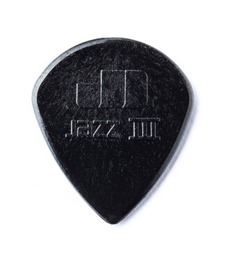 Dunlop Dunlop Jazz 3 Nylon Black Stiffo Picks, 6-pack