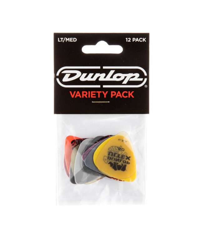 Dunlop Dunlop Variety Pick Pack Light/Medium Guage, 12pk