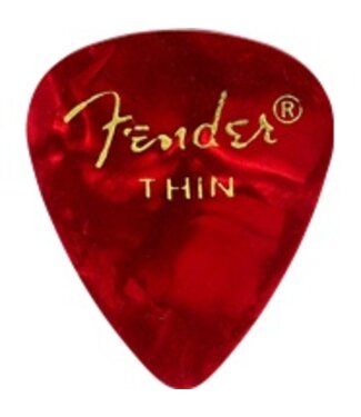 Fender Fender Red Moto Thin Picks, 12pk