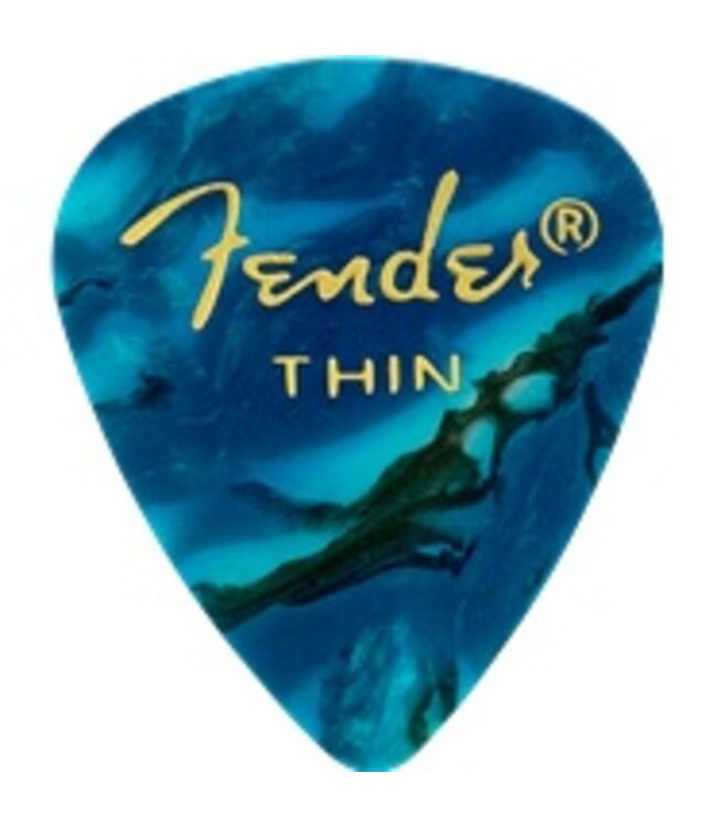 Fender Fender Ocean Turquoise Thin Picks, 12pk