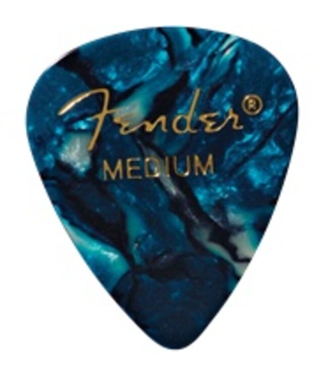 Fender Ocean Turquoise Medium Picks, 12pk