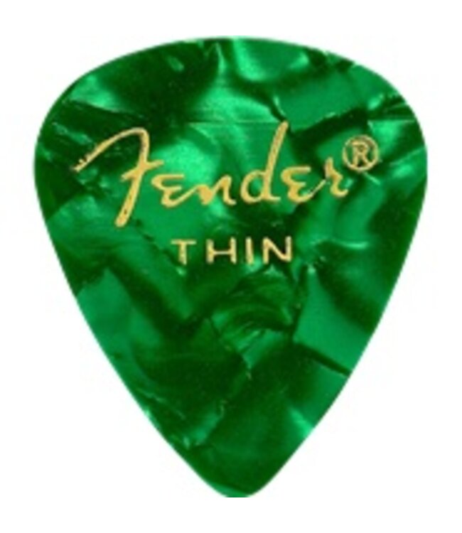 Fender Green Moto Thin Picks, 12pk