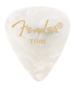 Fender Fender White Moto Thin Picks, 12-pack