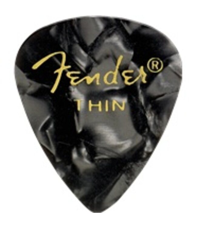 Fender Black Moto Thin Picks,  12pk