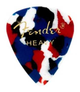 Fender Fender Classic Celluloid Standard Heavy Picks, Confetti, 12 Pack