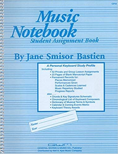 Music Notebook Student Assignment Book - 