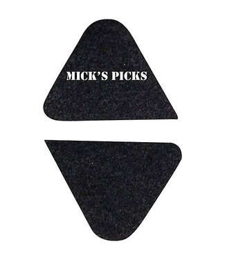 Mick's Picks Mick's Picks UKE-1 Triad Black Felt 2.5mm Ukulele Picks, 2pk
