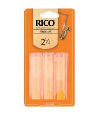 Rico Rico by D'Addario - Tenor Sax Reeds, Strength 2.5, 3-pack