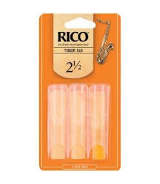 Rico by D'Addario - Tenor Sax Reeds, Strength 2.5, 3-pack