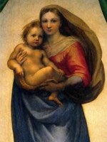 Wynstones Press Print: The Sistine Madonna 49 x 34 cm (app 19" x 13") medium