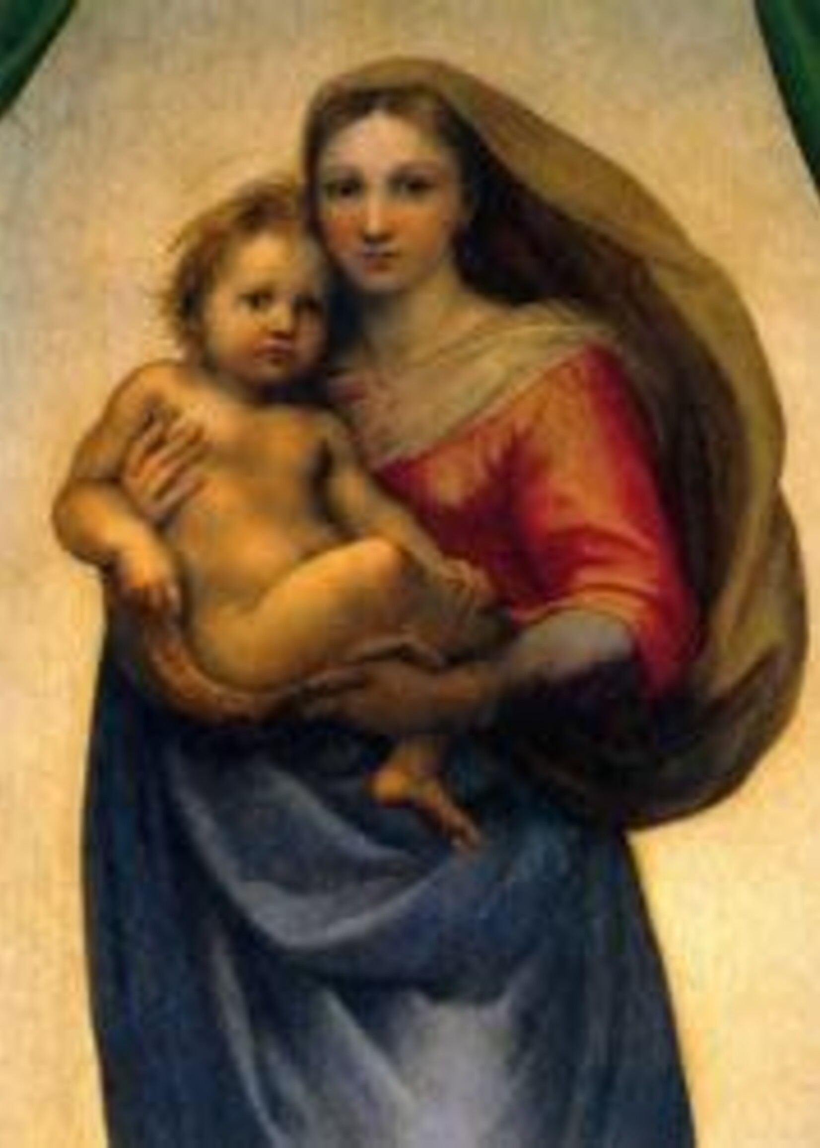 Wynstones Press Print: The Sistine Madonna 49 x 34 cm (app 19" x 13") medium