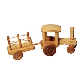 Debresk Debresk wooden toy - tractor with cart LARGE