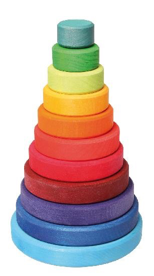 Grimm's Conical Tower Large, Multi-Coloured