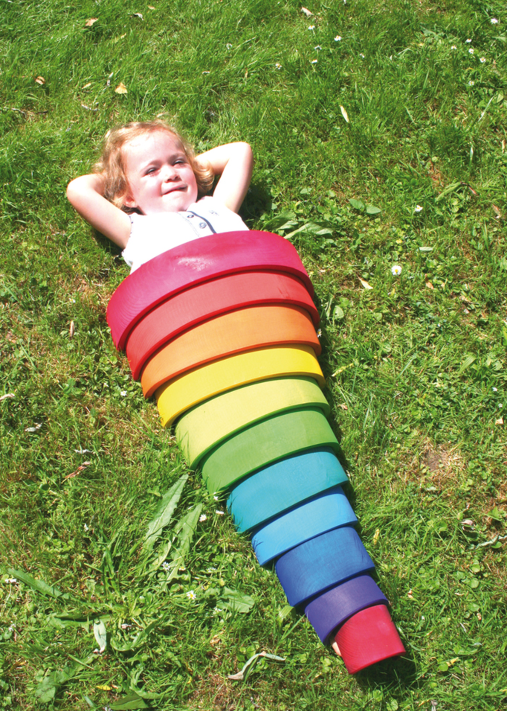 Grimm's Grimms Tunnel, Rainbow, 12 Pcs.