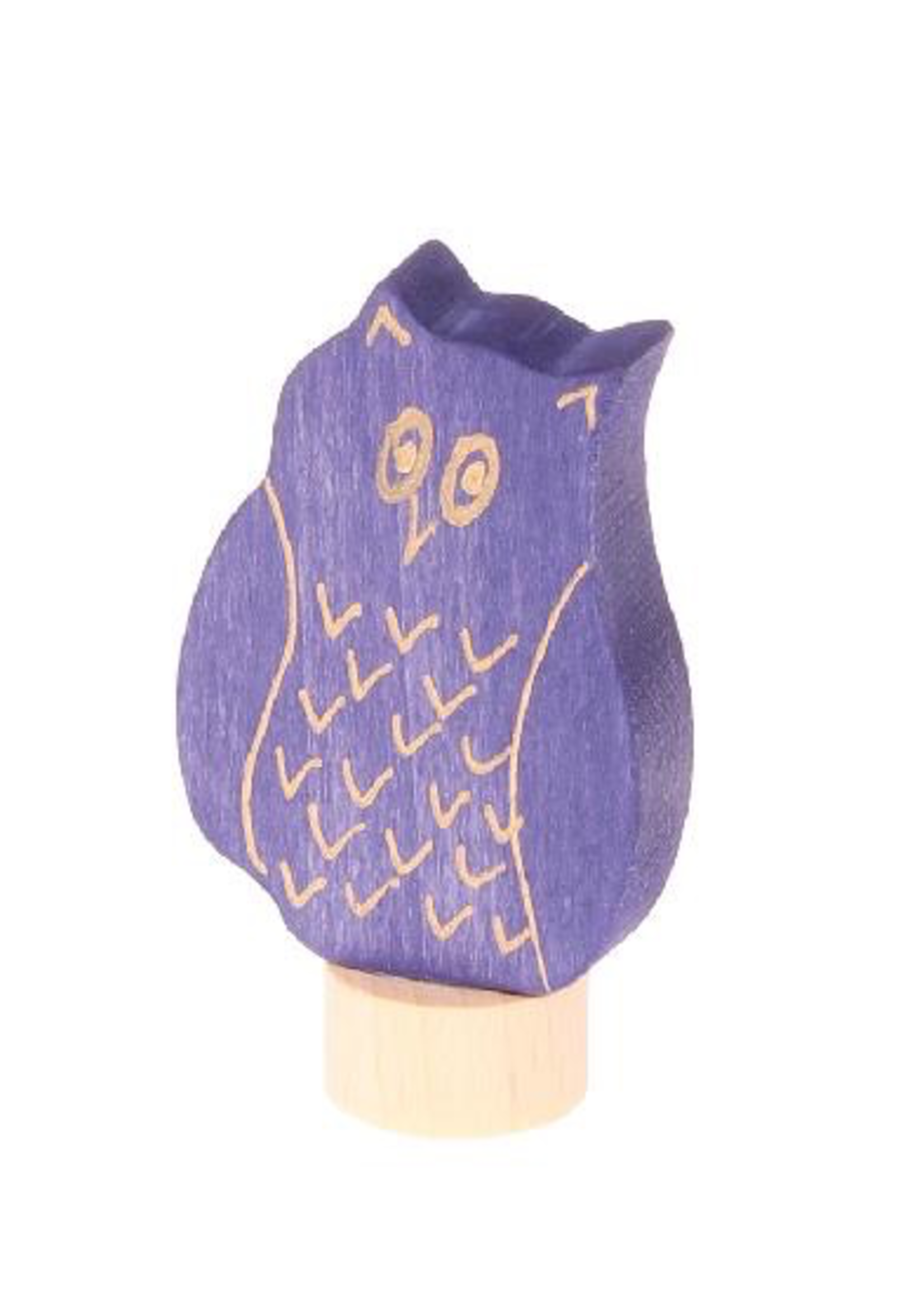 Grimm's Deco Eagle Owl, blue
