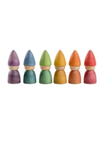 Grapat Wood Rainbow Tomtens 6 pcs – Grapat