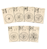Wynstones Press Planetary Seals and Planetary Columns by Rudolf Steiner - A set of 7 postcards
