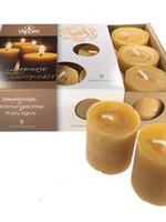 Dipam Dipam Beeswax Votive candles - SF9- 1 box, 9 pcs