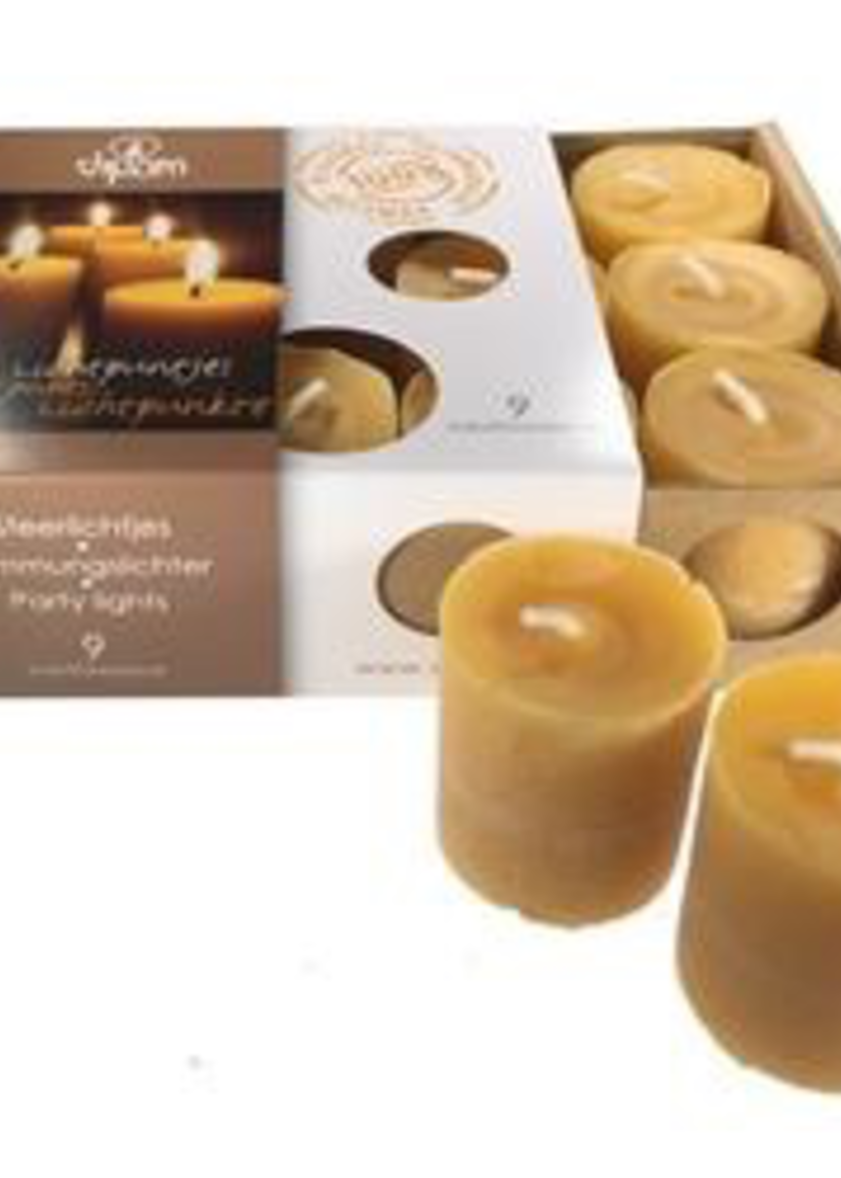 Dipam Dipam Beeswax Votive candles - SF9- 1 box, 9 pcs
