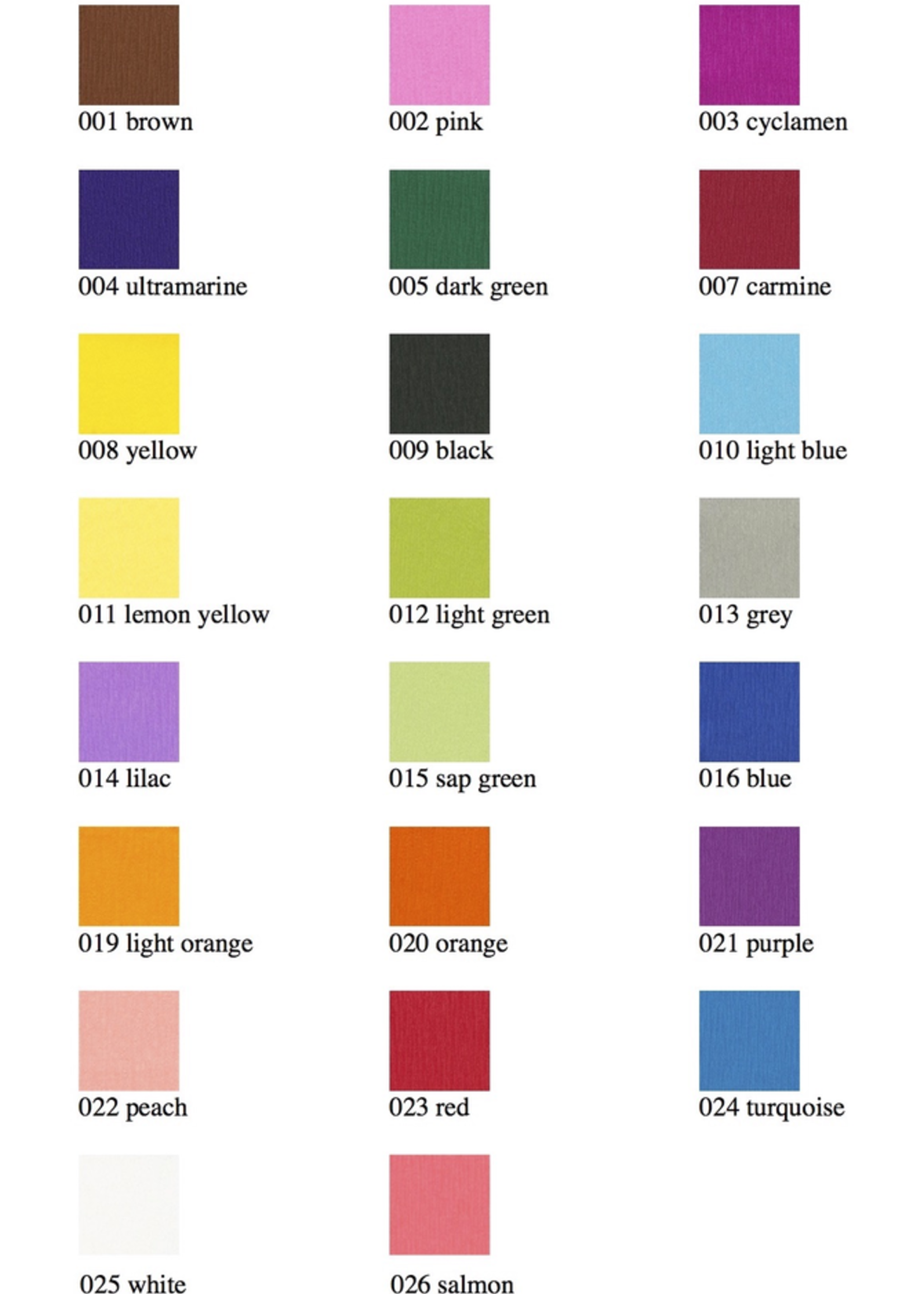 Mercurius Crepe Paper 50x250cm