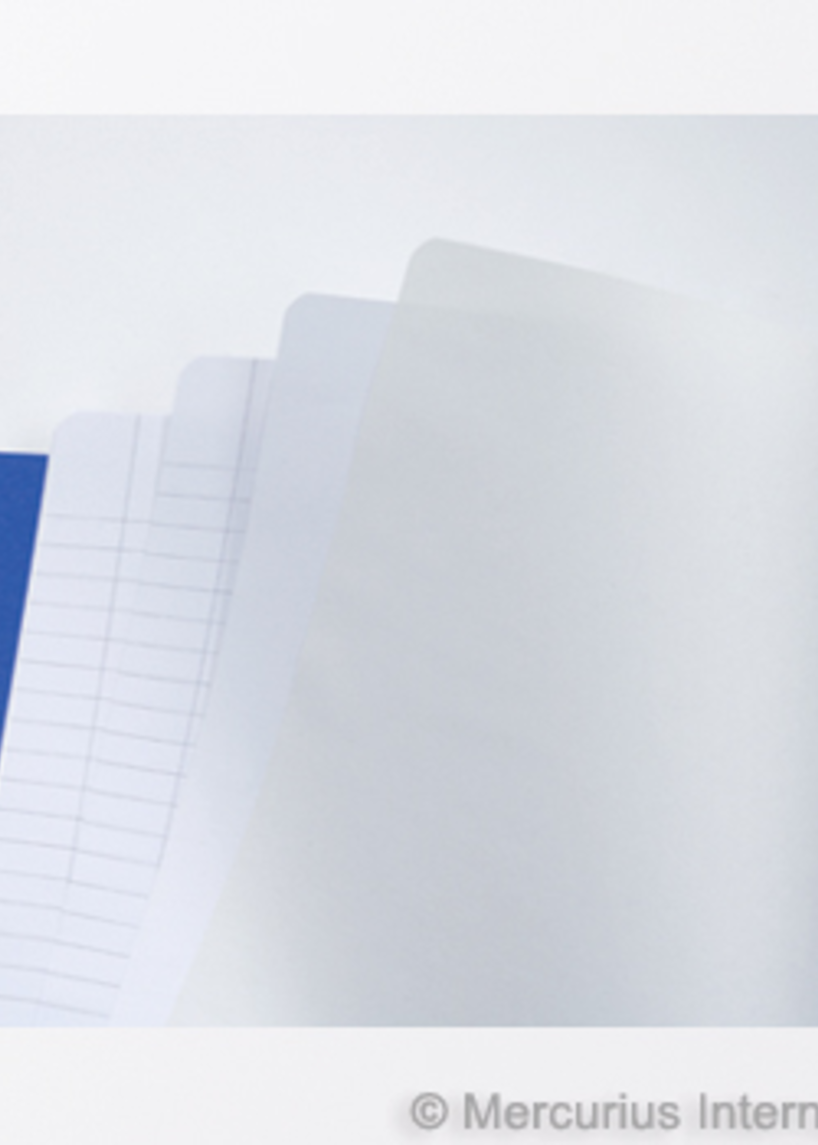Mercurius Main lesson book 2xlined/blank/onion - blu- med 8.25” x 9.25” (21x25cm)