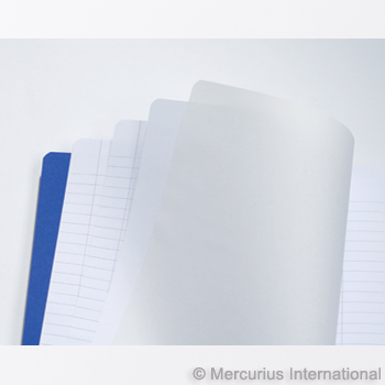 Mercurius Main lesson book 2xlined/blank/onion - blu- med 8.25” x 9.25” (21x25cm)
