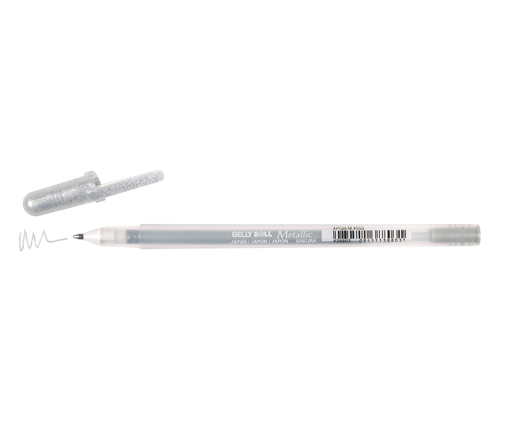 Mercurius Gelly roller ball pen 0.3mm - silver