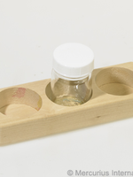 Mercurius Wooden holder for 3 glass paint jars 50ml