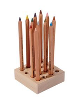 Mercurius Wooden pencil holder to fit 16 coloured giants
