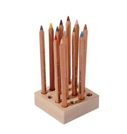 Mercurius Wooden pencil holder to fit 16 coloured giants