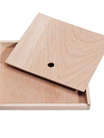 Mercurius Wooden pencil case empty large fits 18 pencil crayon