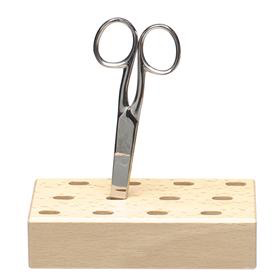 Mercurius Scissors holder wood 12 holes