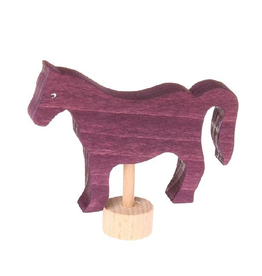 Grimm's Deco Horse Red (violet)