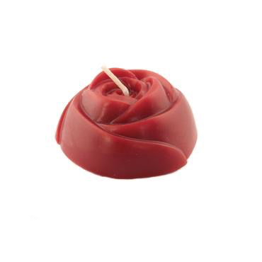 Honey Candles Rose Candle Burgundy Beeswax