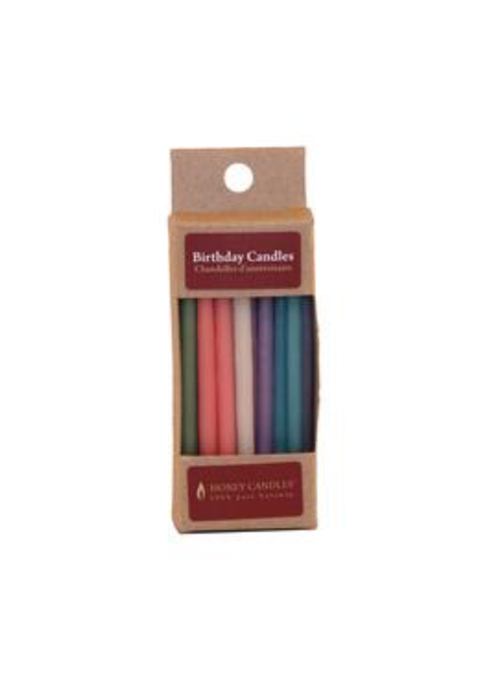 Honey Candles Birthday Cake Candles Pastel Beeswax 20pcs