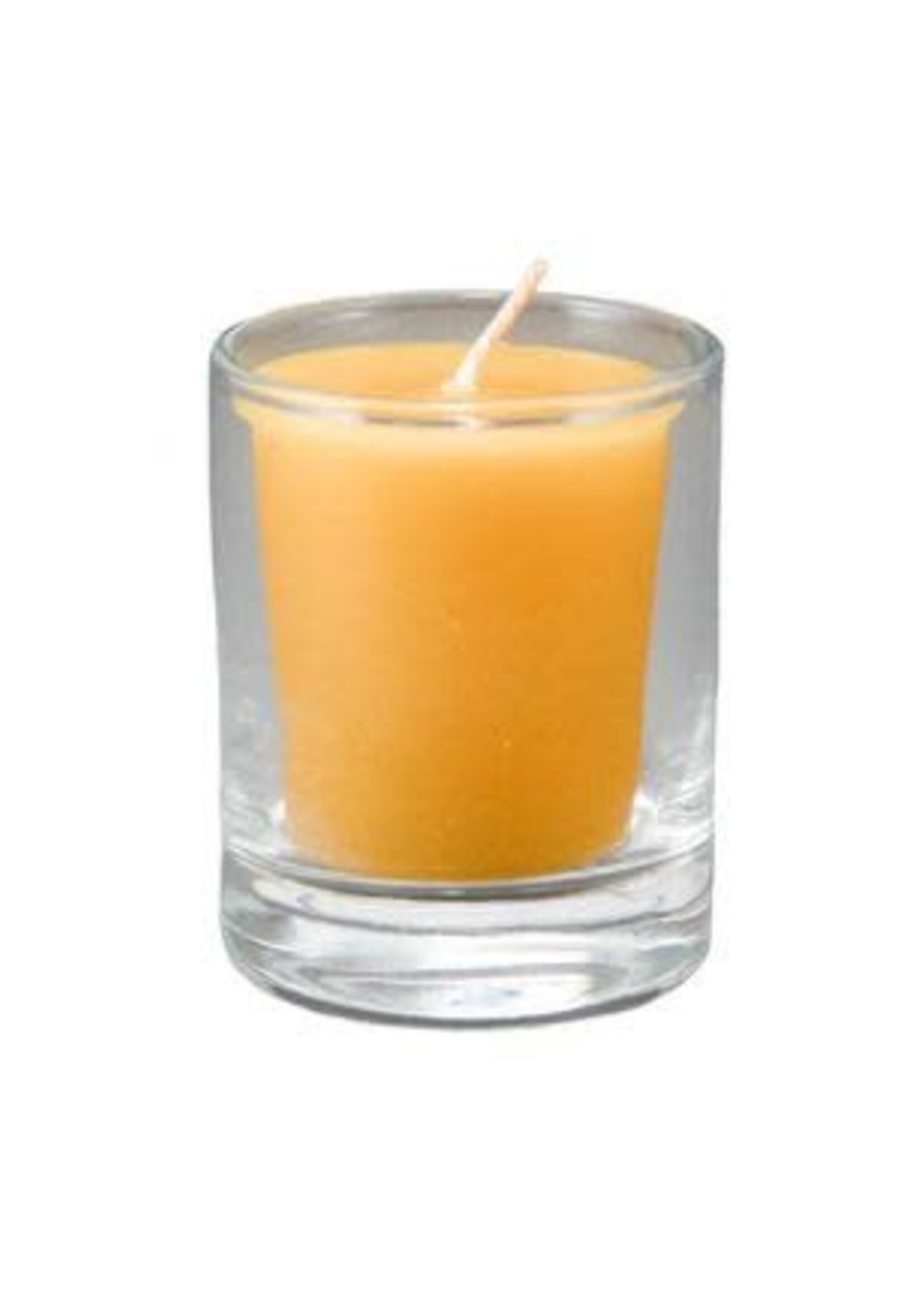 Honey Candles Votive Cup, clear glass