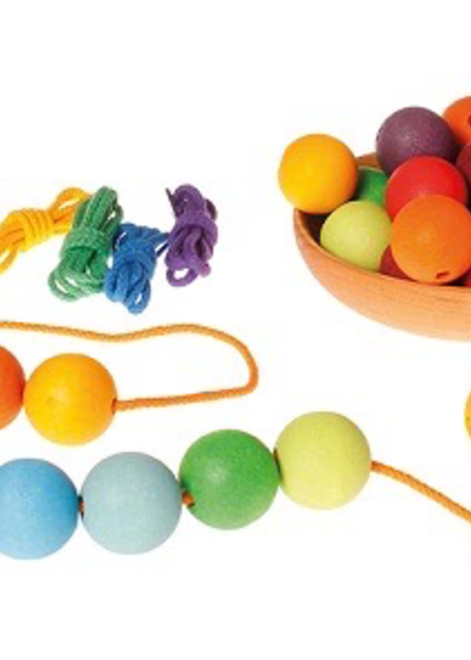 Grimm's Rainbow Cords for Threading Beads 6 pcs