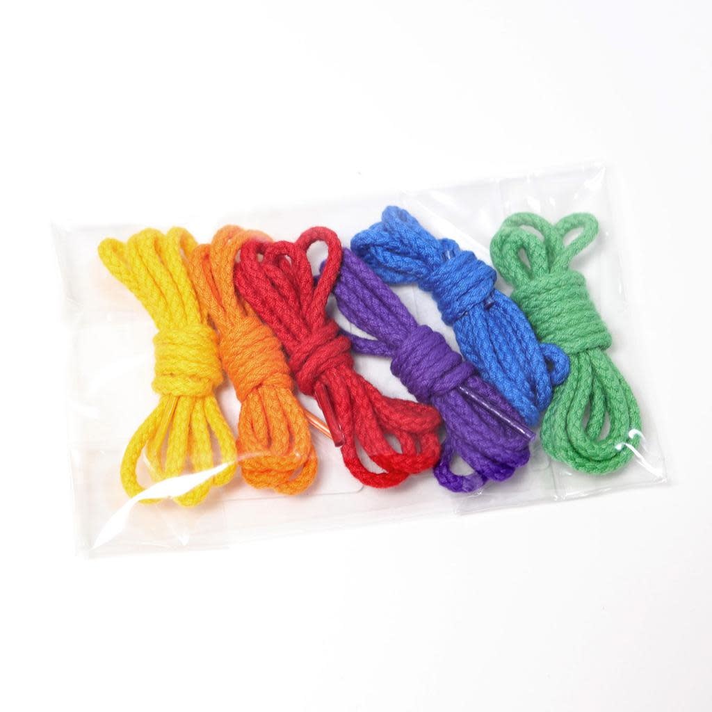 Grimm's Rainbow Cords for Threading Beads 6 pcs