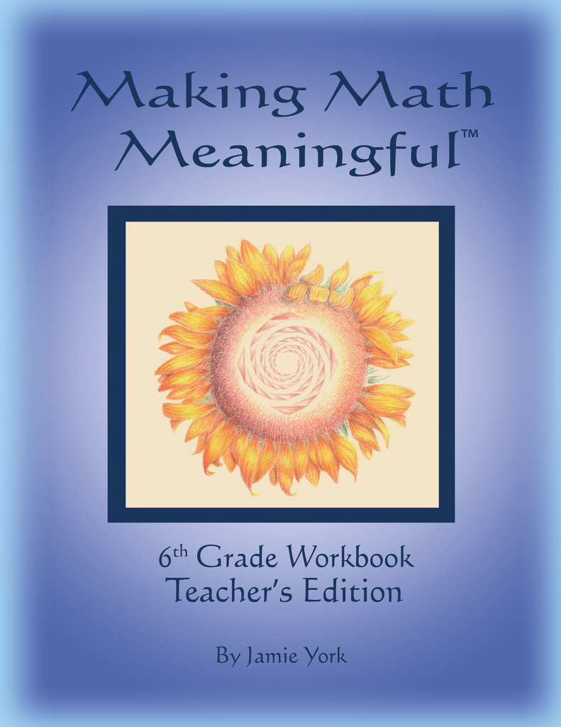 Jamie York Press Making Math Meaningful: A 6th Grade Workbook Teacher's Edition