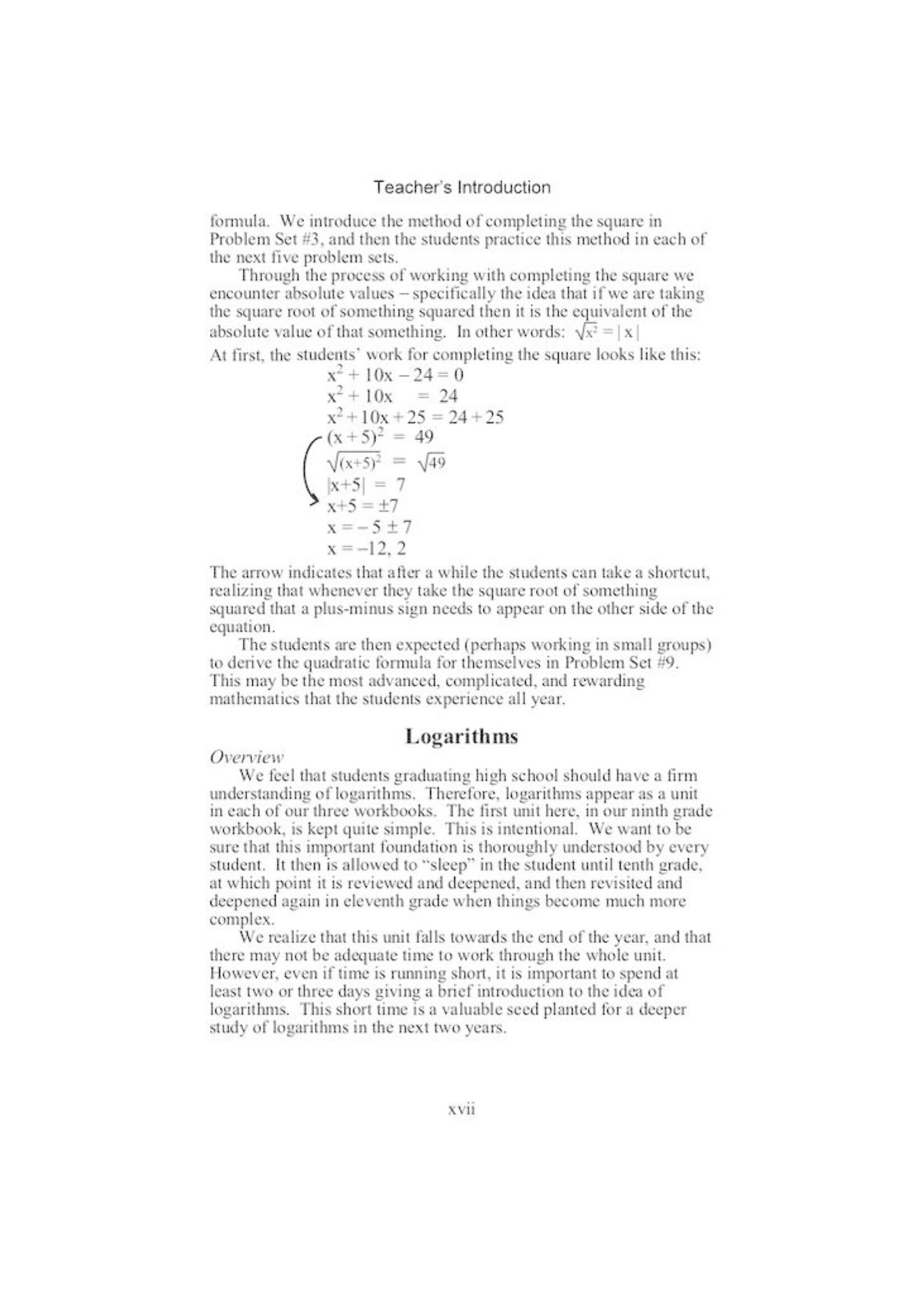 Jamie York Press Making Math Meaningful: A 9th Grade Workbook Teacher's Edition
