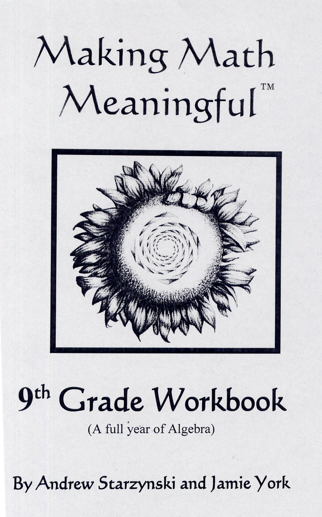 Jamie York Press Making Math Meaningful: A 9th Grade Student's Workbook