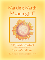 Jamie York Press Making Math Meaningful: A 10th Grade Workbook Teacher's Edition