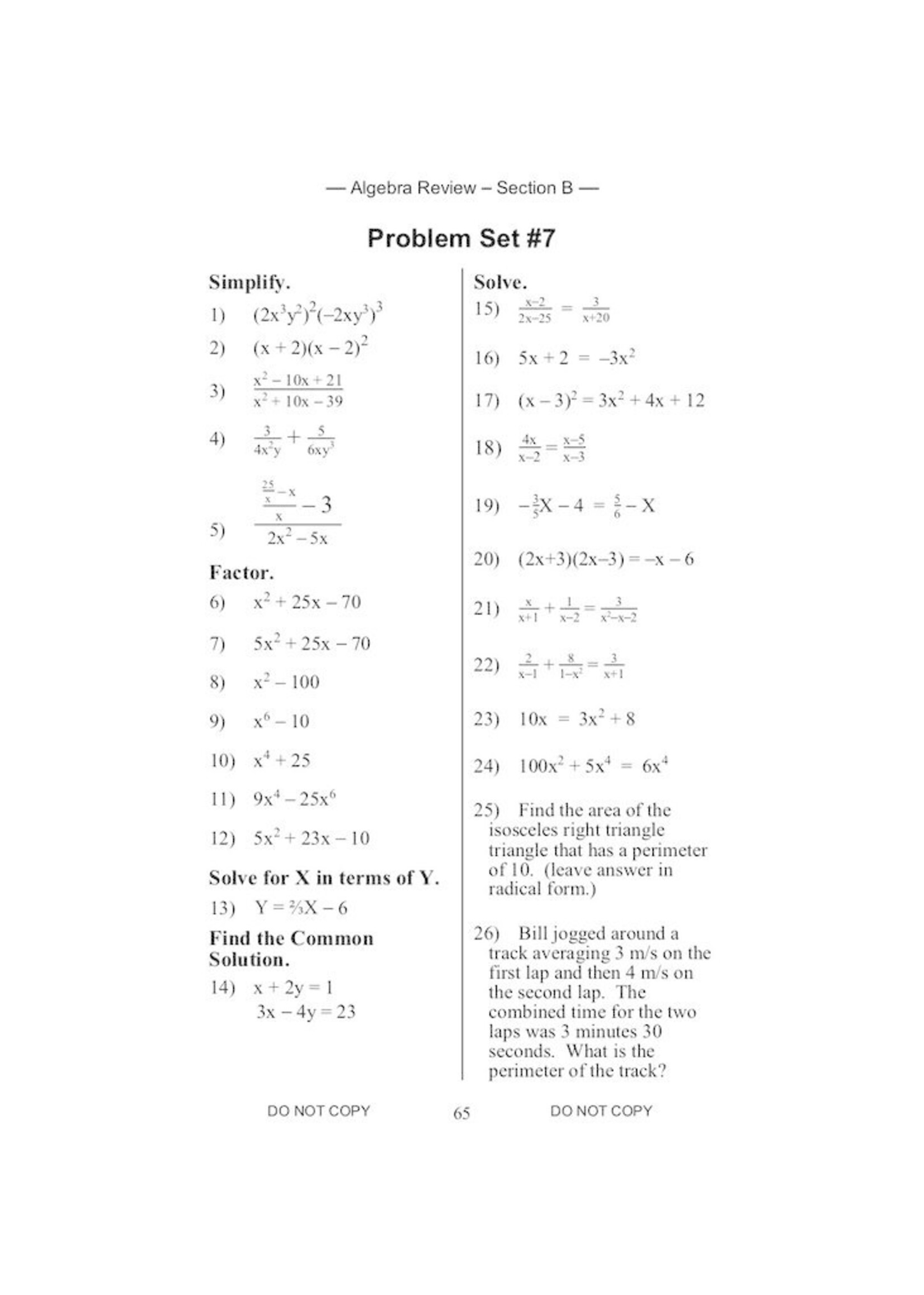 Jamie York Press Making Math Meaningful: A 10th Grade Student's Workbook