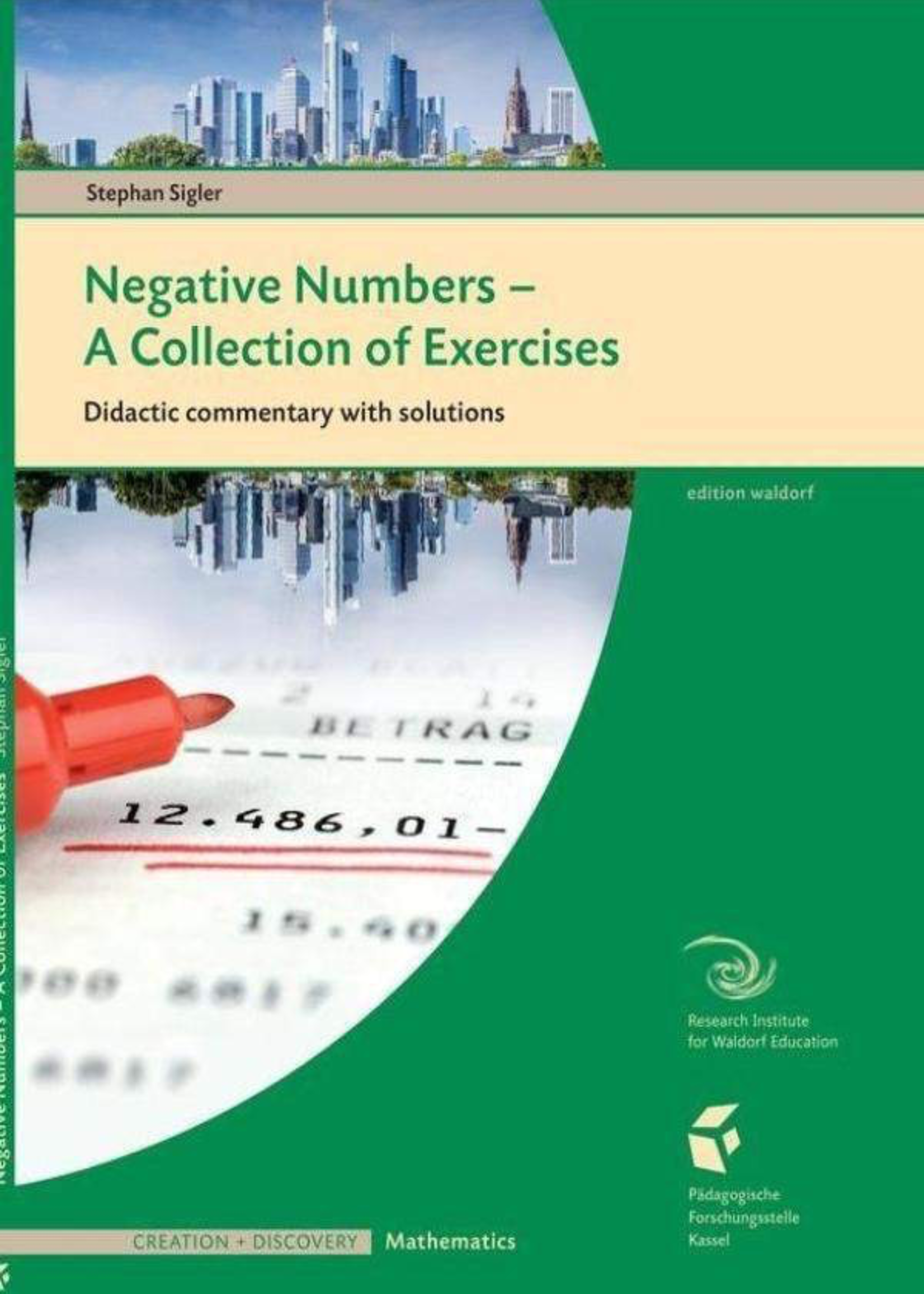 Waldorf Publications Negative Numbers: A Collection of Exercises: Teacher Workbook