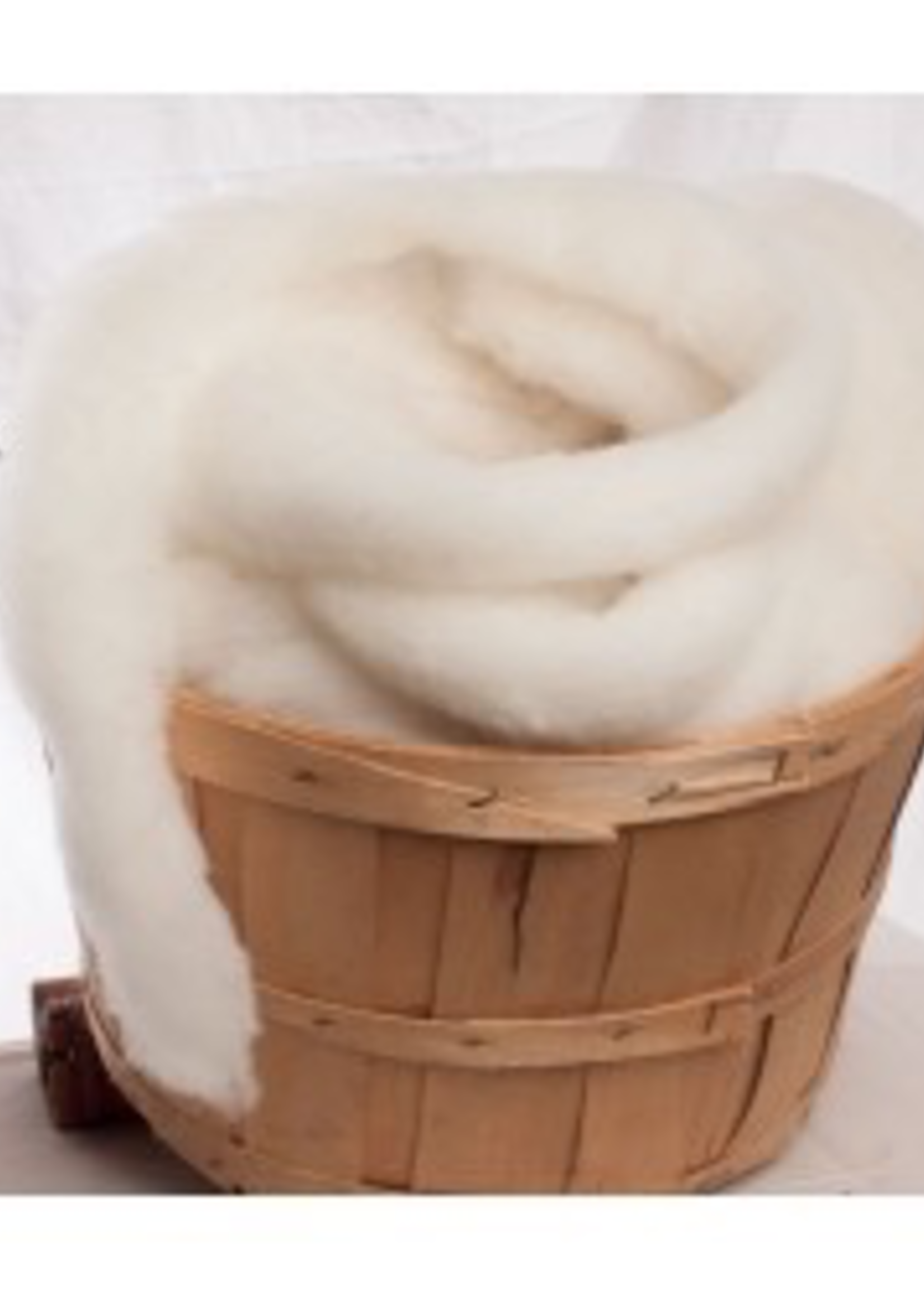 Wool Roving natural white 100 gr