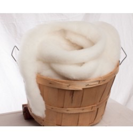 Wool Roving natural white 100 gr